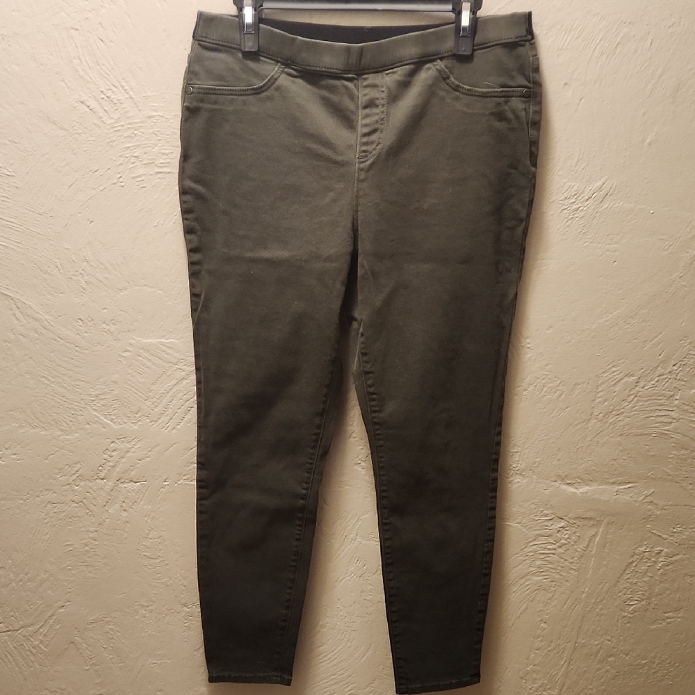 Vera Wang Olive Skinny Pants